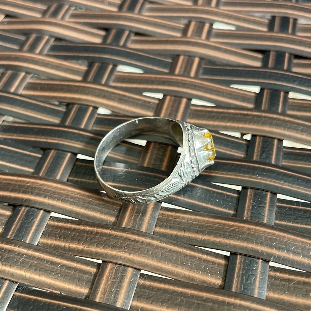 ARTISANAL CITRINE RING -Size 10 - Picture 8 of 10